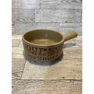 Vintage Soup Bowl W/Handle Soup Crackers 70s/80s